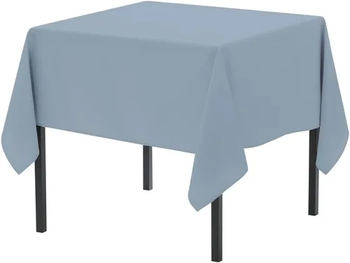 Vista 71 de Pomp - Mantel premium de poliéster con estampado abstracto de 52 x 52 pulgadas cuadradas Tela de fácil cuidado, resistente a arrugas y manchas