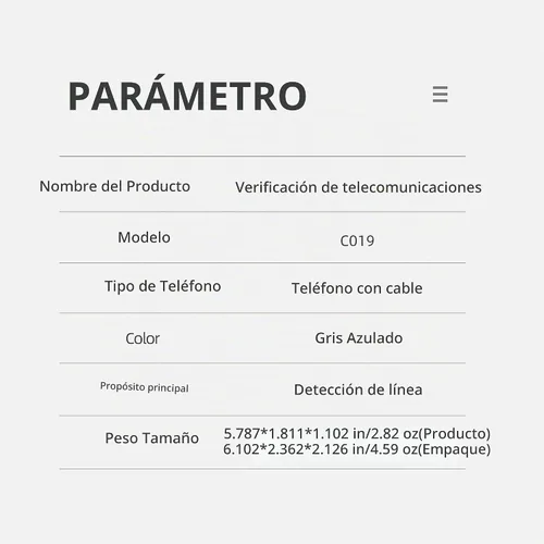 Vista 5 de C019 Teléfono Línea Telefónica Probador de Cable de Red Probador de Prueba a Tope Herramienta Liniero Juego de Cable con Conectores y Carpintero