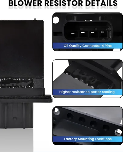 Vista 2 de PANNUOSCS Resistencia de motor de ventilador HVAC compatible con Ford Expedition Escape F150 F250 F350 Super Duty Mustang Lincoln Mark LT Mercury