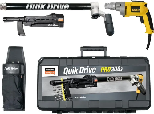 Vista 2 de Simpson Strong Tie PRO300SD25K QuikDrive Sistema de cubierta de autoalimentación con motor Dewalt de 2500 RPM.