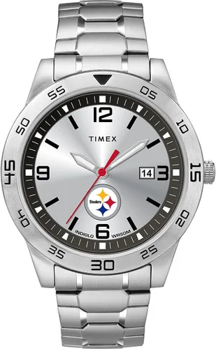 Vista 17 de Timex Tribute Reloj de cuarzo para hombre Citation de 42 mm con correa de acero inoxidable