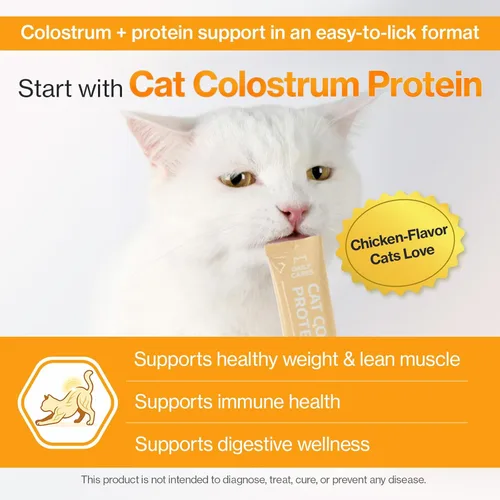 Vista 3 de Doctor By Suplemento de Proteína de Colóstrato para Gatos con Soporte Inmune y Crecimiento Muscular, Suave para la Digestión de Gatitos, Gatos