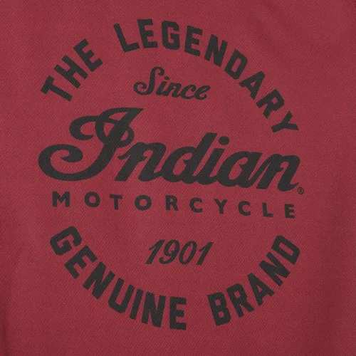 Vista 5 de Indian Motorcycle Camiseta Script Icon Performance para hombre, Port, 100% poliéster, protección UV - 2833266