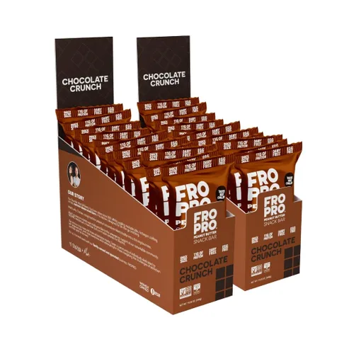 Vista 7 de FROPRO Barras de proteína vegetal – Barras de proteínas a base de plantas, totalmente naturales, sin gluten, lácteos y soja, barras altas