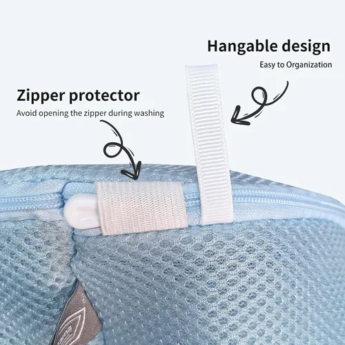 Vista 8 de Kimmama Bolsa para lavadora de zapatos, bolsa de zapatos para lavadora, bolsas de malla para ropa sucia para tenis, calzado, zapatillas deportivas