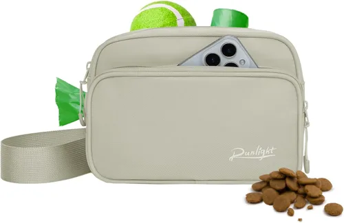 Vista 8 de Bolsa de adiestramiento para perros Runlight, bolsa de cintura para perros, bolsa para caminar con bolsas para desechos, bolsa para golosinas