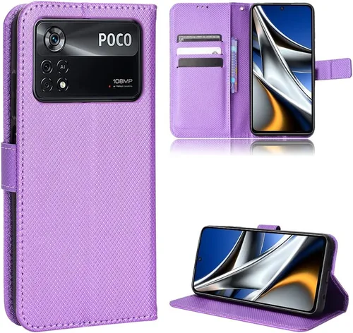 Vista 7 de Funda para Xiaomi Poco M4 Pro 4G Funda de cuero, Funda para Xiaomi Poco M4 Pro 4G 2201117PI 2201117PG Funda de cuero PU Flip Cover Azul