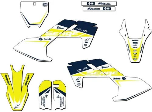 Vista 6 de Kit de base gráfica Mini TC 50 Binary Blue Senge 2018-2023 compatible con Husqvarna
