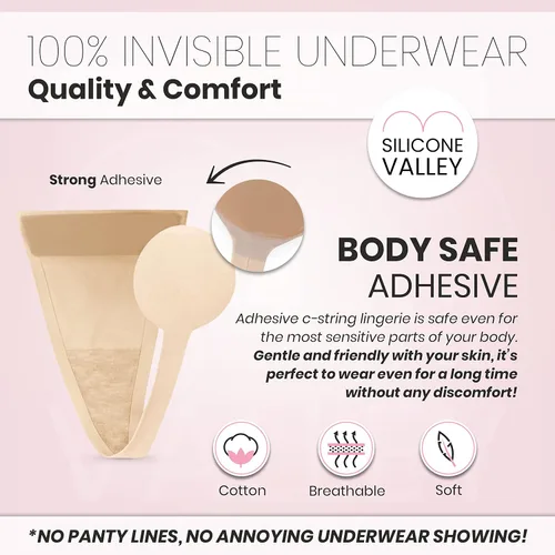 Vista 5 de Black Sideless Thong by SiliconeValley