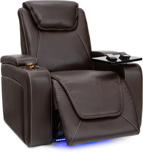 Vista 14 de Seatcraft Paladin - Asiento de cine en casa, sillón reclinable individual Negro