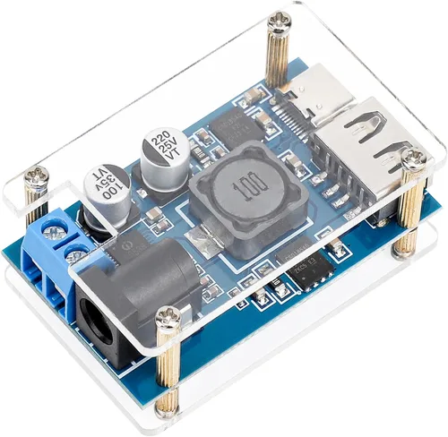 Vista 9 de DROK Convertidor Buck 12V a 5V, 5A USB Regulador de Voltaje DC 9V-36V Paso Abajo a DC 5V-5.3V 5.2V 3.5-6A Transformador de Voltaje Módulo de Fuente