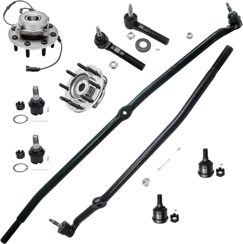 Vista 75 de Detroit Axle - Kit de suspensión delantera 4WD para Nissan Frontier Pathfinder Xterra, 2 cubos de rodamientos de ruedas, 2 brazos de control