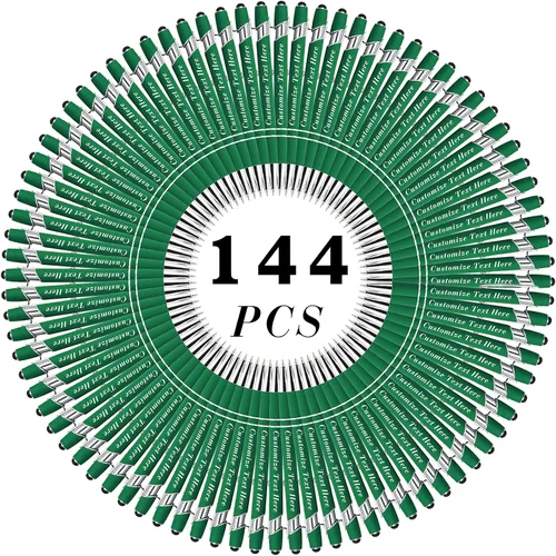 Vista 134 de Bolígrafos personalizados a granel con punta de lápiz capacitivo, 12 bolígrafos personalizados con logotipo de mensaje con nombre, bolígrafos