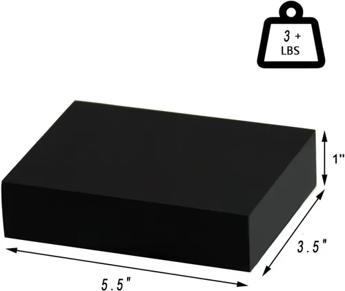 Vista 3 de HAO - Estante flotante pequeño de 6 pulgadas para colgar en la pared, para sala de estar, dormitorio, baño, juego de 3 unidades, color negro