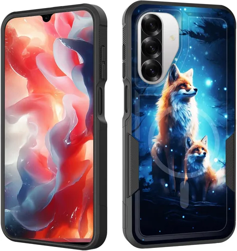 Vista 86 de Funda magnética para Galaxy A16 5G, [compatible con MagSafe] [protección contra caídas de grado militar] Funda resistente a prueba de golpes