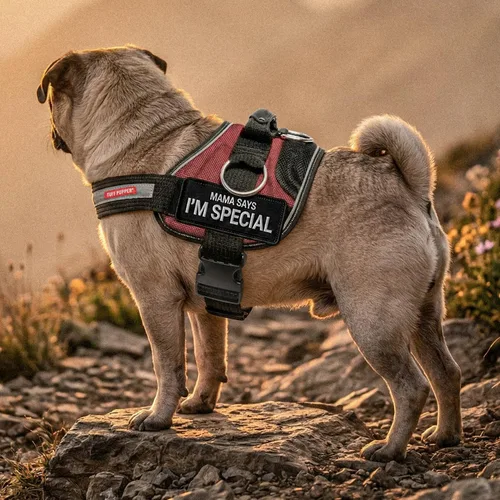 Vista 8 de Tuff Pupper Arnés de ajuste rápido para perros extra pequeños, sin tirones, sin estrangulamiento, a prueba de escapes, chaleco transpirable