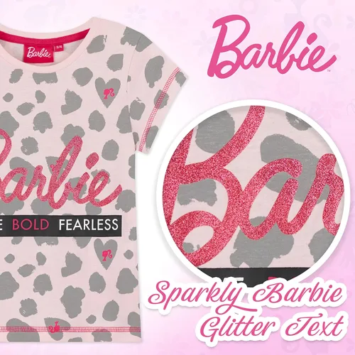 Vista 3 de Barbie Camiseta para niñas, ropa para niñas de 2 a 13 años