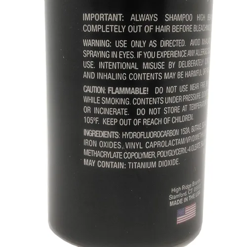 Vista 4 de High Beams Espesante de color temporal en spray para el cabello, negro, 2.7 oz (paquete de 3)
