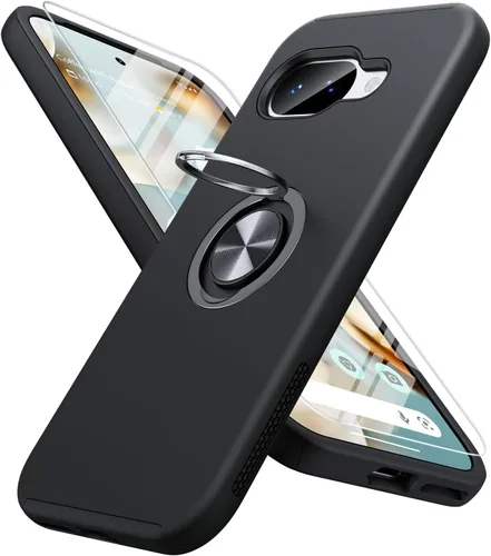 Vista 15 de JAME Funda delgada para Google Pixel 7 Pro, soporte de anillo a prueba de Azul