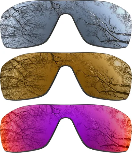 Vista 8 de ToughAsNails Juego de 3 lentes polarizadas de repuesto para gafas de sol Oakley Dart