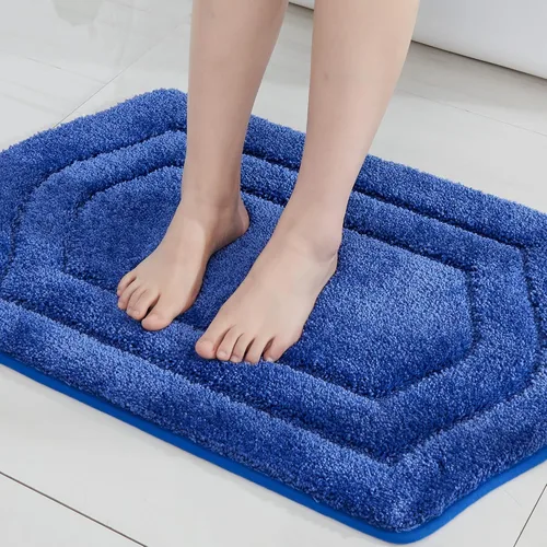 Vista 61 de COSY HOMEER Alfombras de Baño Extra Gruesas para Baño - Juegos de Alfombras Antideslizantes de Lino de Baño Suave Felpa 100% Poliéster Fuerte Sala