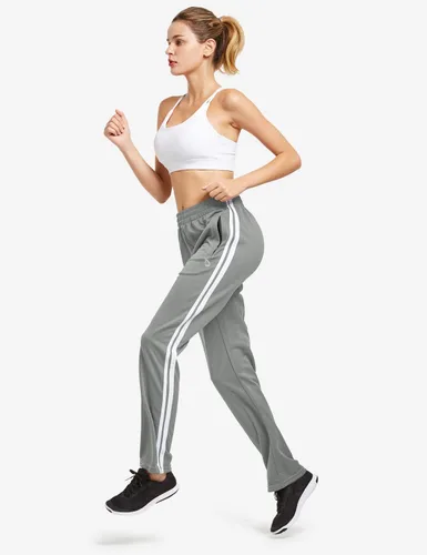 Vista 4 de BALEAF Pantalones deportivos para mujer, pantalones deportivos para correr, bolsillos con cremallera, pantalones deportivos para calentar, casuales