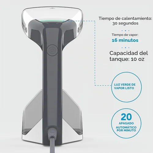 Vista 5 de Steamfast VIRTUOSO - Vaporizador portátil para ropa, color blanco