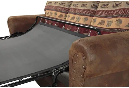 Vista 7 de American Furniture Classics Sofá cama de microfibra Buckskin de 88" en marrón