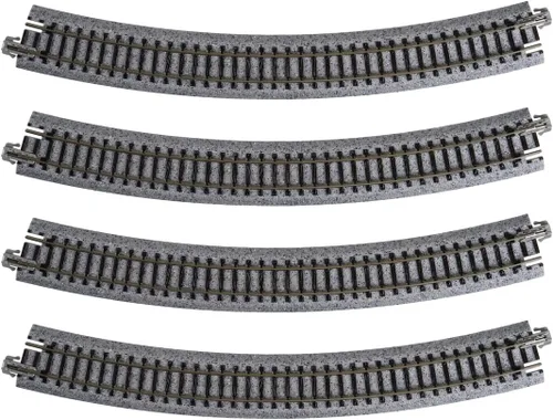 Vista 4 de Kato USA Model Train Products Unitrack, 381mm (15") Radius 30-Degree Curve Track (4 piezas)