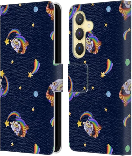 Vista 170 de Head Case Designs Officially Licensed Carla Morrow Colorful Space Dice Patterns Leather Wallet Case Compatible with Samsung Galaxy A07 4G