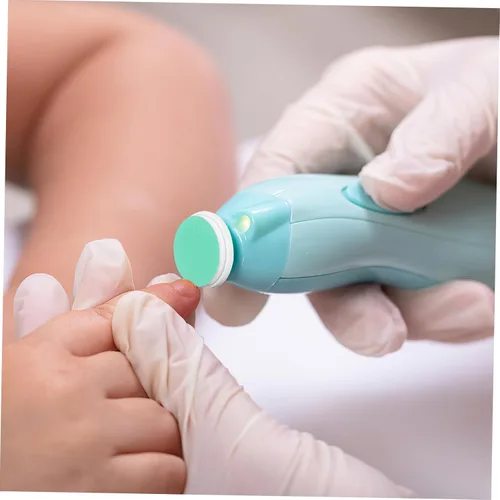 Vista 9 de DOITOOL Almohadillas de repuesto para lima de uñas de bebé, 24 cabezales de Verde