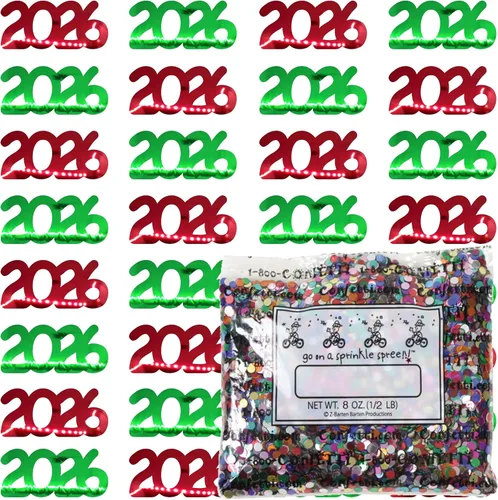 Vista 78 de Confetti Year 2023 Blue Royal, Orange Combo - 2 bolsas de media onza (1 oz)