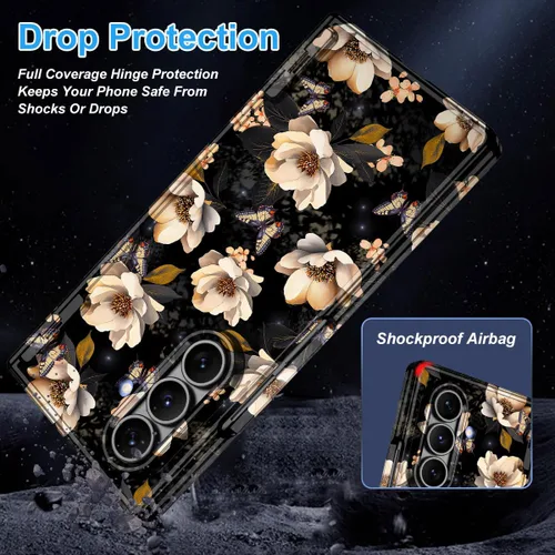 Vista 5 de Hekodonk Funda para Galaxy Z Fold 7, compatible con MagSafe, protector de pantalla integrado, protección de bisagra, magnética, delgada, a prueba
