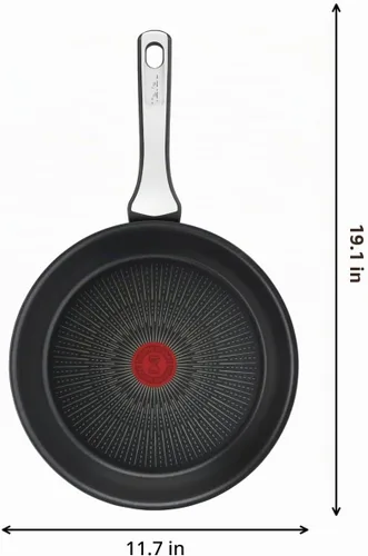 Vista 8 de Tefal Unlimited On, utensilios de cocina premium, sartén de 11 in, antiadherente de mayor duración del Reino Unido, indicador de calor, compatible