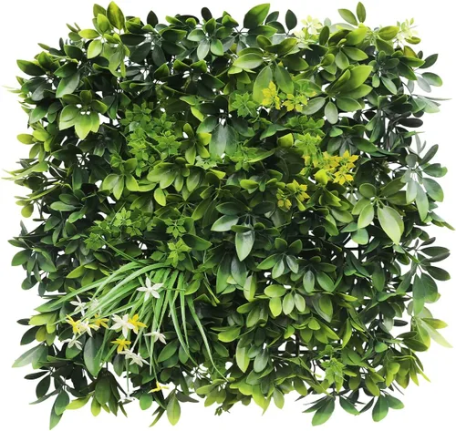 Vista 15 de Windscreen4less 1 panel artificial de boj de 40 x 40 pulgadas, decoración de pared verde hierba sintética para decoración de interiores y Panel 3D