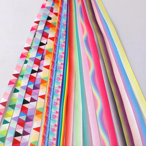 Vista 4 de QingHan Cinta de grogrén de 3/8 pulgadas para regalos, envoltura, manualidades, boutique, cinta de tela, 160 yardas (80 x 2 yardas)