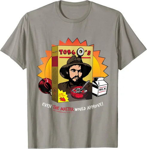 Vista 29 de Torgo Camiseta de película de culto de cereales, Negro, S