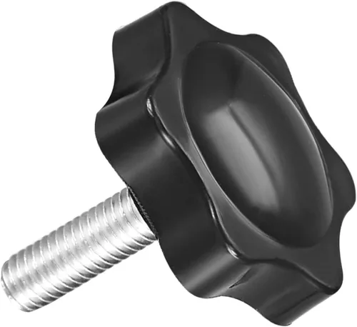 Vista 9 de METALLIXITY Perillas de tornillo de mango de sujeción (M6x26mm) 1 unidad, agarre de metal en forma de estrella - para construcción de viviendas