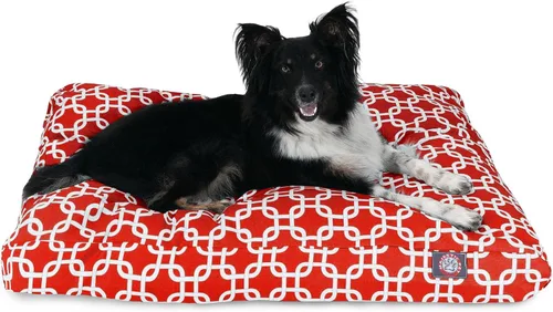 Vista 39 de Majestic Pet Cama para perro de espuma viscoelástica triturada, pequeña con funda extraíble lavable, cama ortopédica rectangular para perros, cama