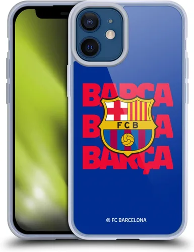 Vista 100 de Head Case Designs Funda de gel suave con licencia oficial del FC Barcelona Barca Crest Graphics [protección de grado militar] compatible con Apple