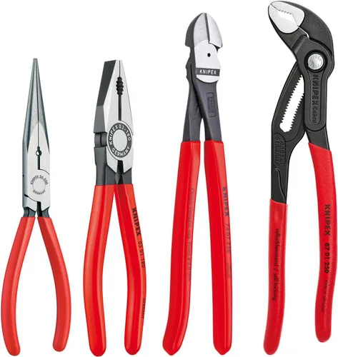 Vista 2 de KNIPEX Tools Cobra - Juego de 4 alicates de punta de aguja y cortador combinado KNIPEX - 31 11 160 Tools - Alicates de punta de aguja