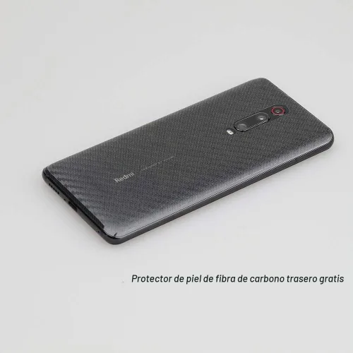 Vista 4 de Ibywind Protector de pantalla para Xiaomi Mi 9T/Redmi K20/K20 Pro, con 2 piezas de vidrio templado, 1 protector de lente de cámara, 1 película