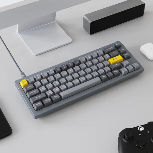 Vista 6 de Keychron Q2 - Versión de perilla de teclado mecánico con cable 65 de diseño QMKVIA macro programable con interruptor Gateron G Pro marrón