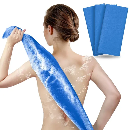 Vista 11 de ARCH&M Toalla Exfoliante, Toalla de Baño Japonesa, Exfoliante Coreano, Exfoliante Corporal de Nailon, Exfoliante de Espalda para Ducha, Alternativa