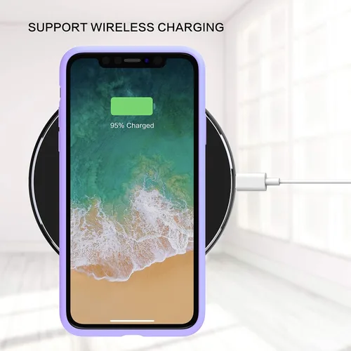 Vista 5 de MXX Funda para iPhone 11 Pro Max, funda de silicona suave resistente a los arañazos, protección completa de la cámara, forro de microfibra