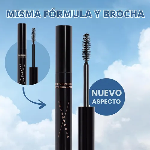 Vista 3 de COVERGIRL Eye Enhancer Uncensored Mascara 960 Black Brown 0.3 fl oz (el embalaje puede variar)