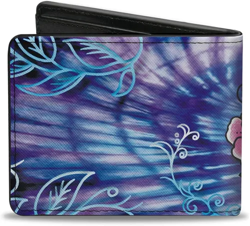 Vista 2 de Buckle-Down Billetera plegable de PU para hombre, TJ-Colibrí, multicolor, 4.0" x 3.5", Varios
