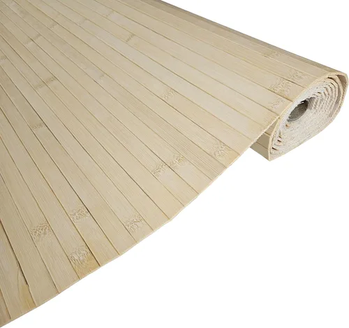 Vista 12 de Paneles de bambú natural – Paneles de revestimiento de pared flexibles para decoración de sala de estar, azulejos de techo y cocinas al aire libre