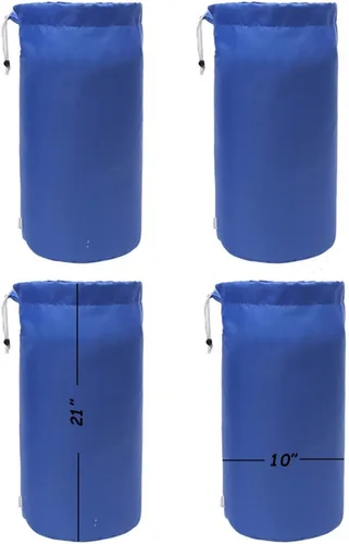 Vista 11 de Bolsa de saco, resistente al agua, con cordón duradero, paquete de 4