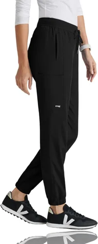 Vista 3 de BARCO Grey's Anatomy - Pantalones deportivos elásticos de elastano para mujer, cintura elástica, estilo yoga